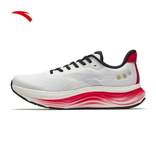 ANTA Good things happen PG7丨Lvbu V2 cushioning running shoes men's breathable running shoes 2026 Year of the Horse red sports shoes for men Papery White/Classic Red/Grey-1 Good things happen in the Year of the Horse color 42 (Male 8.5)
