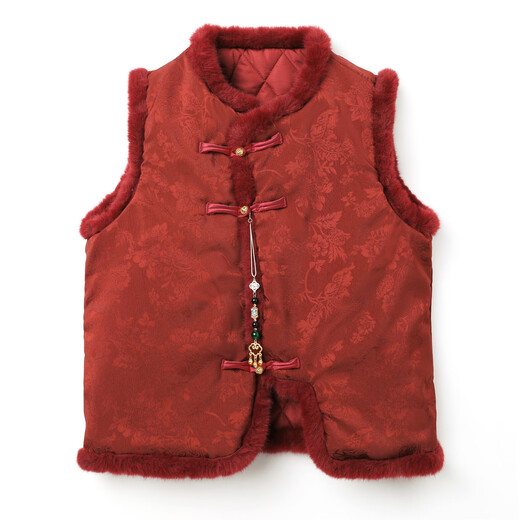 Buenpu New Chinese Style Warm Cotton Clothing Autumn and Winter 2025 New Mother and Daughter New Year Clothes Vest Skirt Vest Vest Skirt (Cotton Clothes) 42-2XL