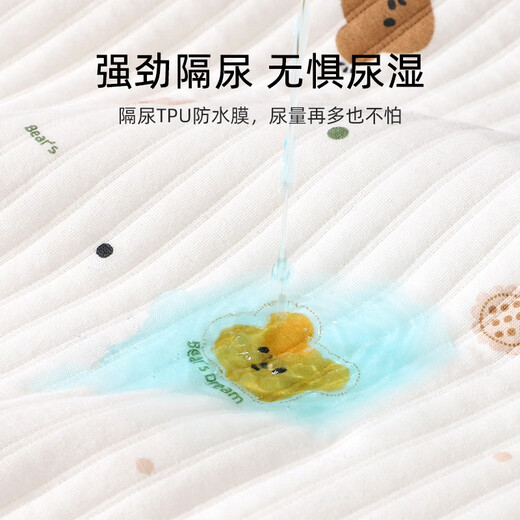 TRUVOER German diaper pad baby waterproof washable large size menstrual period mattress children breathable table pure cotton rabbit (diaper pad thickened) 50*70