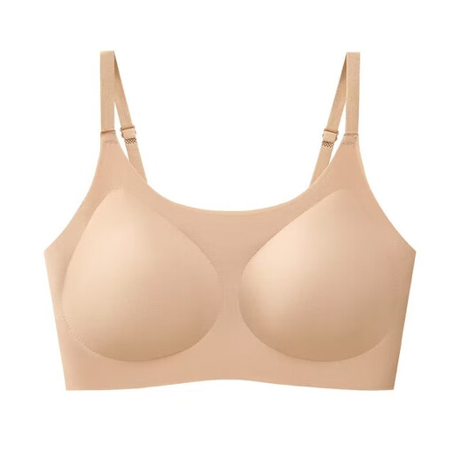 Traceless liquid foundation invisible underwear for women with small breasts making them look bigger all-in-one vest with beautiful back and skin color opaque bra skin color L 100-120Jin Jin is equal to 0.5 kg
