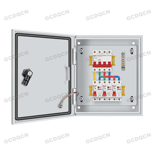 Complete set of distribution box three-phase four-wire 380V outlet 220V household factory electricity leakage protection custom-made distribution box People's complete set 1