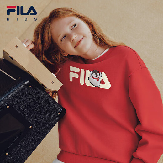 Fila Antibacterial Function Fila Children's Clothing 2025 Winter Boys, Boys and Children's Fleece Sweatshirts