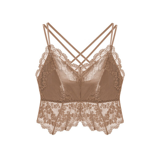 New style small vest lace bottoming beautiful back female sexy tube top bra suspender wrap chest black inner wear white one size