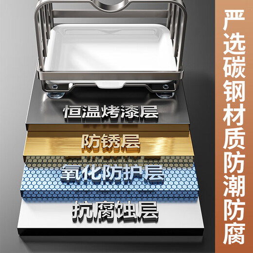 Home Baili Kitchen Chopping Board Rack Countertop Chopping Board Placement Rack Multifunctional Integrated Storage Rack Chopping Board Pot Cover Drain Storage Rack