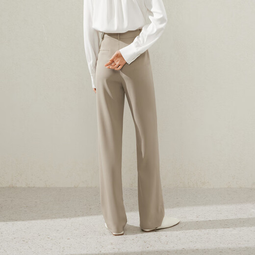 Maimeng MM Maimeng 24 spring and summer shopping mall same style elegant and fashionable double-breasted suit jacket/trousers 5F2111371 beige bottoms 5F2151081 S