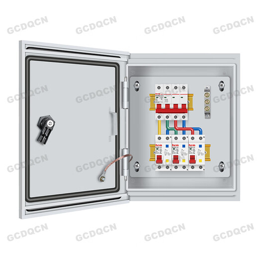 Complete set of distribution box three-phase four-wire 380V outlet 220V household factory electricity leakage protection custom-made distribution box People's complete set 1