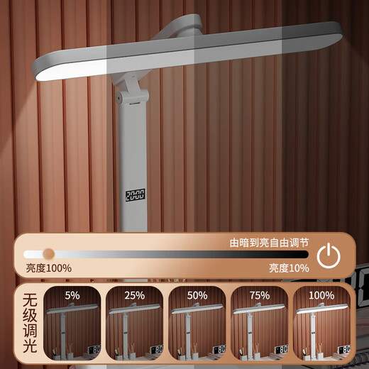 Tischlampe zum Schutz der Augen und zum Lernen, speziell für Studenten und Kinder, Leselampe, Schreibtisch im Schlafsaal, Lesen und Schreiben, aufladbare Tischlampe, Nachttischlampe für Schlafzimmer, klassisches Modell – Plug-in-Nutzung – Dimmen und Farbanpassung