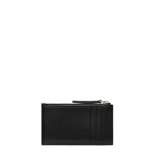 Tory Burch Women's Card Holder Card Storage Card Storage Portable Carry Non-Slip Design Black Calfskin Quilted Texture Black TU