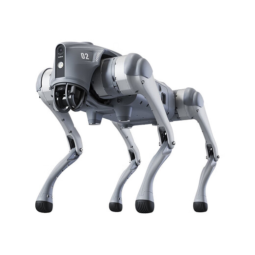 Unitree Go2ent U2 industrial robot dog with screen remote control (dual camera) three-in-one (searchlight, digital voice broadcast, red and blue warning light)
