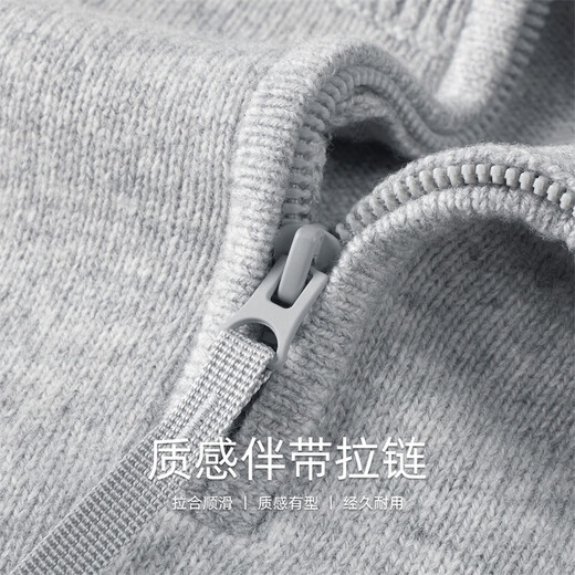 Mark Huafei thickened pure wool heavy sweater men's 2025 autumn and winter new stand-up collar half-zip sweater