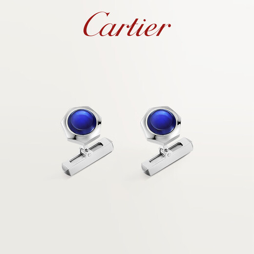 Cartier (Cartier) Santos de Cartier series sterling silver palladium plated cufflinks spinel