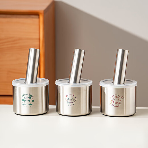 Wanzhuang Knoblauchpresse aus Edelstahl 304, Haushalts-Knoblauchstampfer, Logo-Stil 304-Stampfer