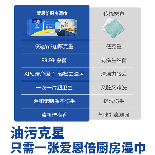 Ion times kitchen wipes 80 pumps * 5 packs of kitchen paper kitchen degreasing wipes kitchen paper towels non-roll paper