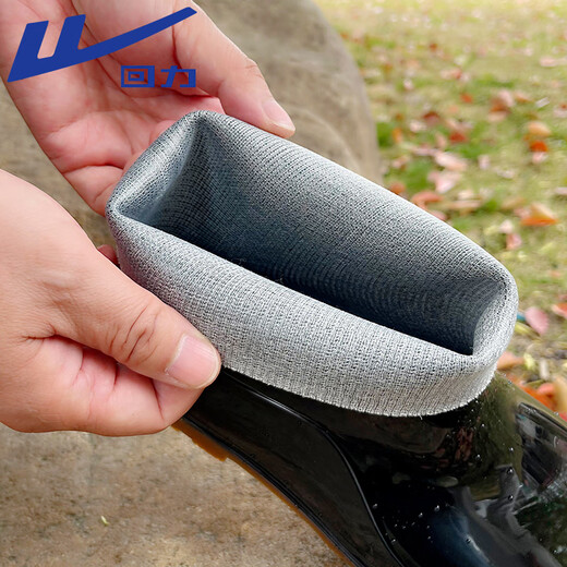 Pull-back rain boots for men on rainy days, outdoor waterproof shoes for fishing, car washing, anti-slip and sea rain boots, wear-resistant rubber shoes 57-1 black 42