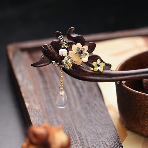 Phoenix Nirvana hairpin, new Chinese style ebony hairpin, rocking hairpin, hair accessories, hair accessories, birthday gift for lady for girlfriend