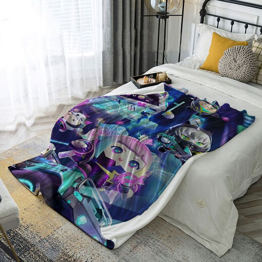 Eggman Party Cartoon Anime Flannel Blanket Dormitory Sheet Bed Blanket Children Baby Nap Blanket DZPD-1 70cm*100cm X Leg Cover Blanket