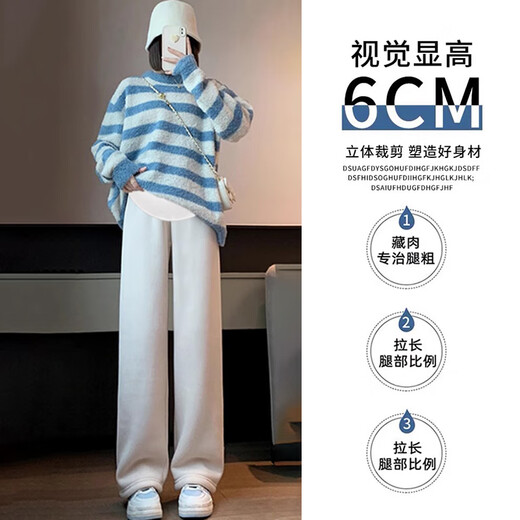 JOYNCLEON Maternity Pants Plus Velvet Thick Cotton Pants Winter Outerwear Wide Leg Pants Not Belly-Stretching Maternity Winter Clothes Gray L Jyk205233