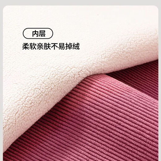 Babu Doukale Girls' Autumn and Winter Velvet Shirt 2025 New Children's Corduroy Shirt Warm Middle and Large Children's Winter Clothes H Square Velcro Babu K Rose Red 130