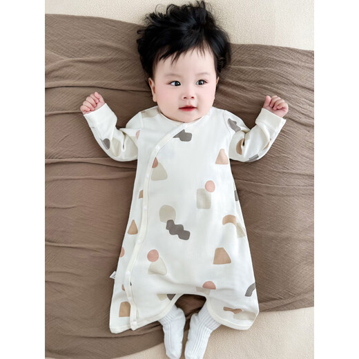 YEEHOO official store autumn and winter new purchase products baby sleeping bag, spring and autumn, pure cotton pajamas, baby pajamas, elephant 66 cm