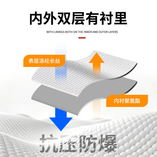 Jingxi Selection 65 type 2.5-inch national standard fire hose double-layer thickened polyester filament hose medium and high pressure fire certification fire hose plus internal buckle interface plus DC water gun 20-65-20 meters (water hose + internal buckle + DC water gun)