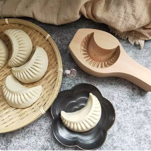 Household vegetable bun mold New Year steamed bun tool household bean paste meat bun wooden flower pastry thickened and deepened large classic bun mold deepened wooden