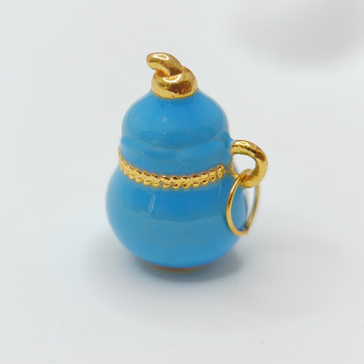 18K Gold Color Gourd Pendant Star Pendant for Girlfriend, Wife, Birthday Gift, Children's Day Gift Necklace for Women, Orange