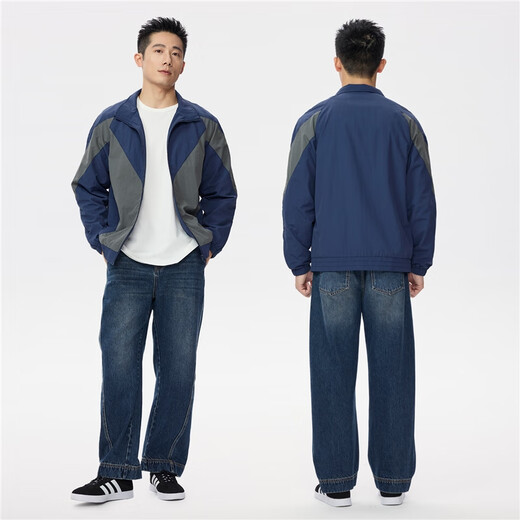 Giordano Windproof Jacket Men's Autumn and Winter Outdoor Contrast Color Stand Collar Raglan Sleeve Windbreaker Jacket Men 13075136