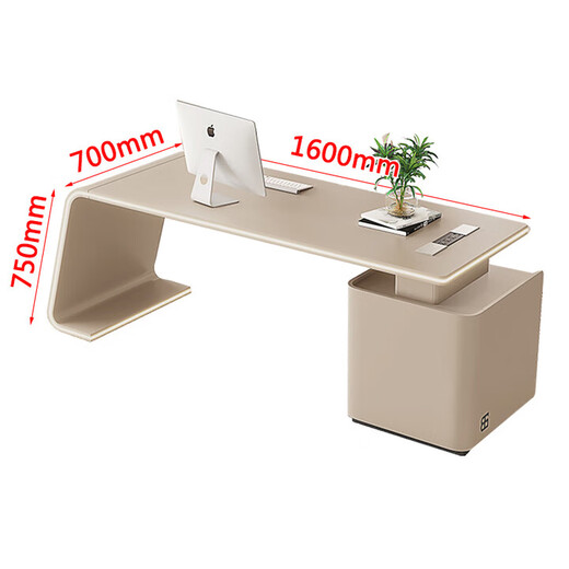 Painted light luxury boss table modern minimalist design office desk and chair living room office desk bedroom study desk 1400*600*750
