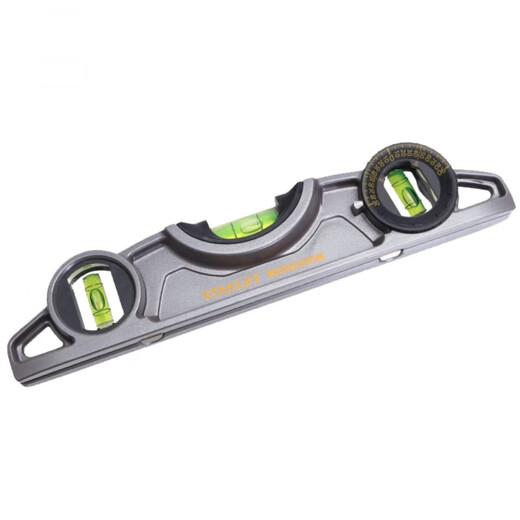 Stanley (STANLEY) level high-precision level with magnetic ruler household small measuring ruler multi-functional cast aluminum ruler body 180 adjustable torpedo level 9_