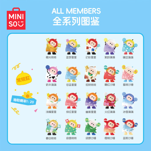 MINISO (pre-order) YOYO ring cupid iconbox figure blind box figure trendy blind box ornament toy Youyoujiang cute tilted head series end box 10 styles