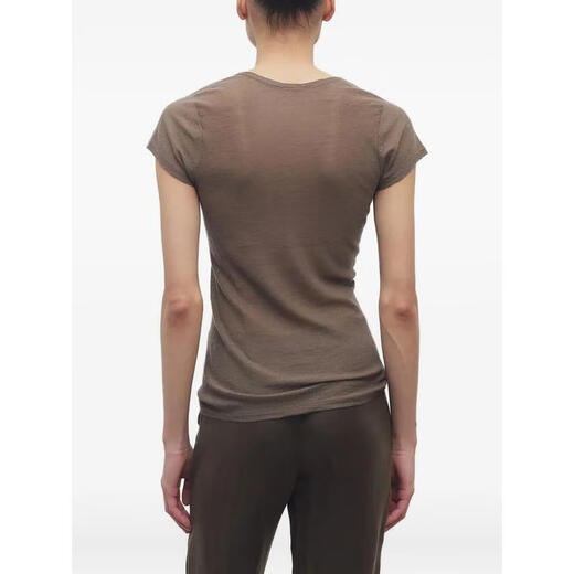 The Row Light Luxury Women's ROW AND POLOS T-shirt POLO shirt Khaki 20 | L