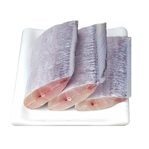 Selling Fish Qilang Frozen Deep Sea Four Finger Width Extra Large Hairtail Segment Middle Section Net Weight 1.8 Jin Jin is equal to 0.5 kg, about 6-8 segments, fresh saury fish