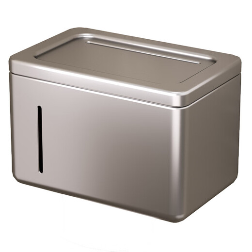 Shantou Lincun bathroom tissue box wall-mounted toilet paper box bathroom punch-free toilet paper holder toilet roll paper rack cream color - upgraded vertical strip tissue box (dual use)