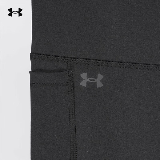 Under Armor New Yoga Pants Autumn Motion Women's High Waist Pilates Sports Tight Nine-Point Pants 1379174 1379174-001 S