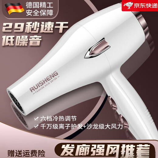Philips (PHILPS) same German quality personal care home appliance hair dryer high power household strong air hot and cold air blue light negative ion hair dryer fashion white 35000 strong air free three plus manicure quick drying styling quality assurance