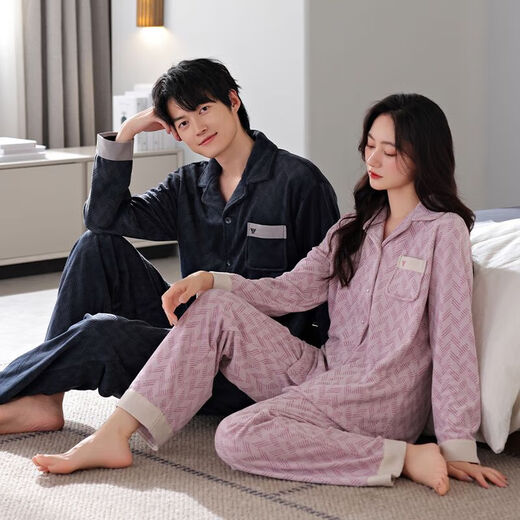 Victoria style pajamas wedding newlyweds couple set red island velvet autumn and winter men's and women's zodiac year couple's pajamas winter MZD male 2663 female 1663 M female + male L