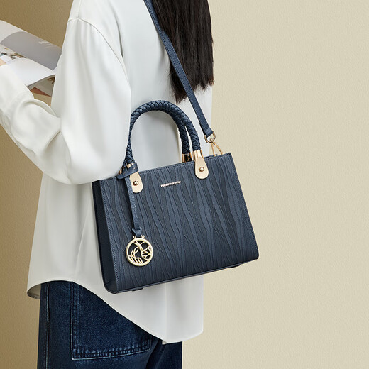 Red Dragonfly (RED DRAGONFLY) women's bag light luxury first-layer cowhide shoulder handbag as a Valentine's Day, New Year's and birthday gift for mom