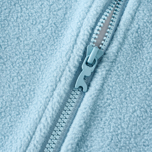 Tongtai (TONGTAI) baby coat spring and autumn baby clothes children's polar fleece top children's stand-up collar cardigan blue 90cm