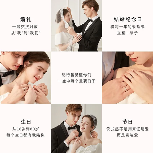 GIEVSZHE Platinum Necklace Women's Light Luxury Four-Leaf Clover Rose Love Pendant Clavicle Chain Valentine's Day Birthday Gift for Girlfriend Platinum Model - Inlaid with High-Quality Flawless Moissanite Free Engraving/Ghostwriting Greeting Card