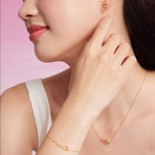 SoinLove Minimalist Series Yufengma 18K Gold Necklace Couple Gift Gift Women VE211 Zodiac Horse Birthday Gift Yufengma 18K Gold Necklace VE211 The total chain length is about 45cm