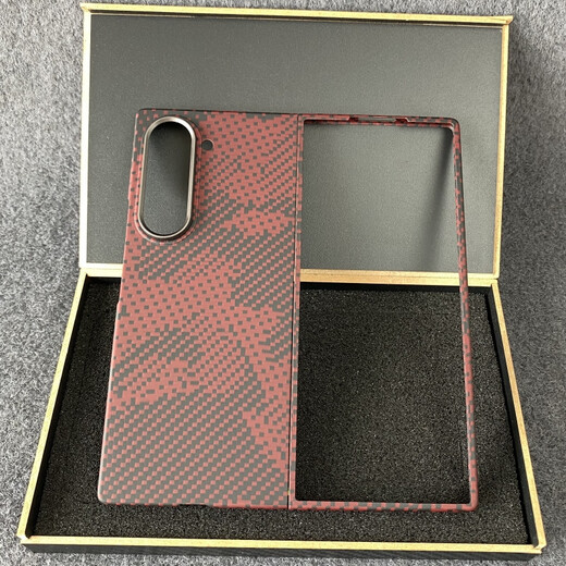 Samsung (SAMSUNG) original quality, suitable for the new Samsung Zfoldable6 Kevlar mobile phone case, magnetic all-inclusive folding, titanium blue steel ring, fine hole magnetic back cover, Samsung Galaxy_Z_Fold_6