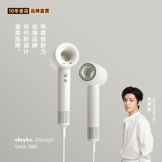 Olayks instant high-speed hair dryer home hair dryer negative ion upgraded plasma hair care student dormitory high wind high power low noise fast drying hair dryer gift gift upgraded 3.6 billion plasma free hair dryer with order