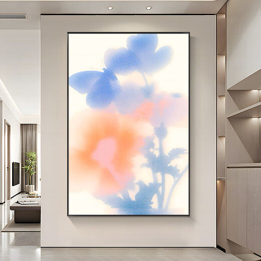 Yun Xiange restaurant decoration painting light luxury wine glass dining table hanging painting sideboard high-end dining room wall mural simple living room painting A 140*210 modern black (aluminum alloy brushed picture frame) original color high-definition nano giclee (professional oil canvas from the Academy of Art)