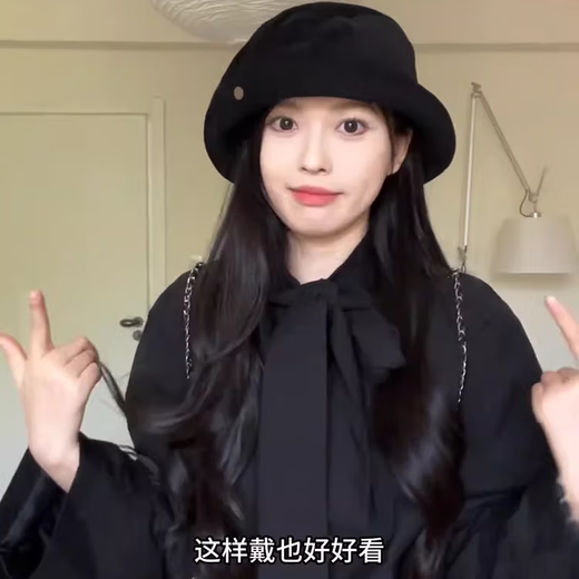 2025 new high-end all-match hat for women in autumn and winter corduroy fisherman hat black big head circumference showing face small beret new corduroy beret coffee color