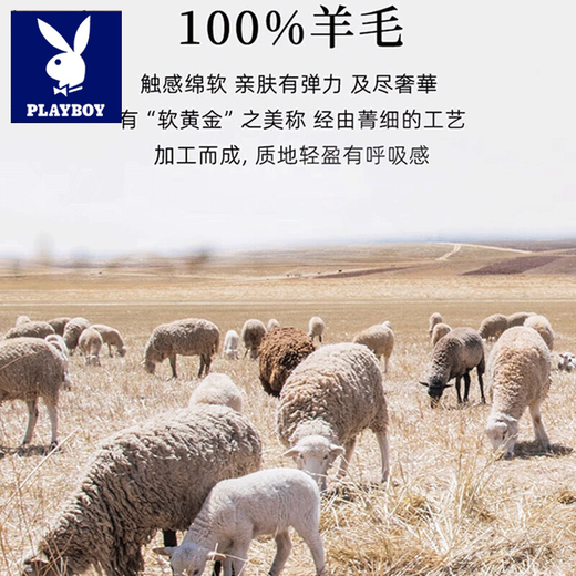 Playboy (PLAYBOY) 100% cardigan men's 2025 winter new double-strand thickened half-high collar casual loose knitted bottoming sweater medium gray skin-friendly and non-irritating L (170) Recommended 115-130 Jin Jin equals 0.5 kg