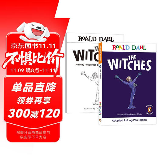 点读版 罗尔德达尔英文原版Level 4-The Witches女巫（绘本+练习册）进口原版分级阅读绘本 蓝思值590L