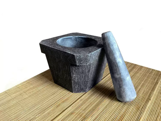 Yusenyi stone fish bait household bluestone grinder grinder garlic press natural garlic paste machine stone pounder size Big Mac outer diameter 2425CM 2425ml Big Mac outer diameter 2425CM