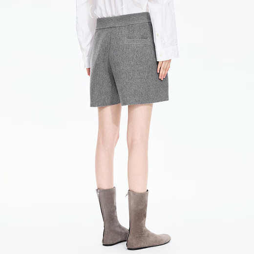 JNBY/Jiangnan Buyi shopping mall same style 25 autumn new shorts cashmere wool A type loose 5P9E13390 073/miscellaneous ash M