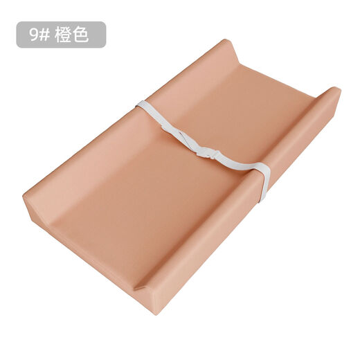 PU baby changing pad portable nursing changing table baby massage touch pad processing 1 piece light orange PU compressed diaper pad 80*40*10CM