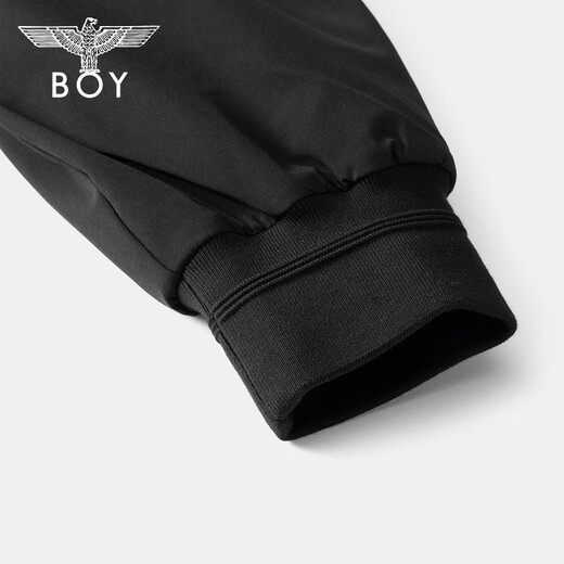 BOY LONDON Autumn and Winter trendy cotton-padded jackets for men and women, embroidered baseball collar jackets, cotton-padded jackets, N29900, black S